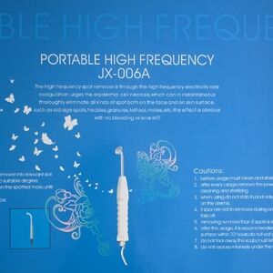 JX-006A Portable High Frequency Skincare Tool - White